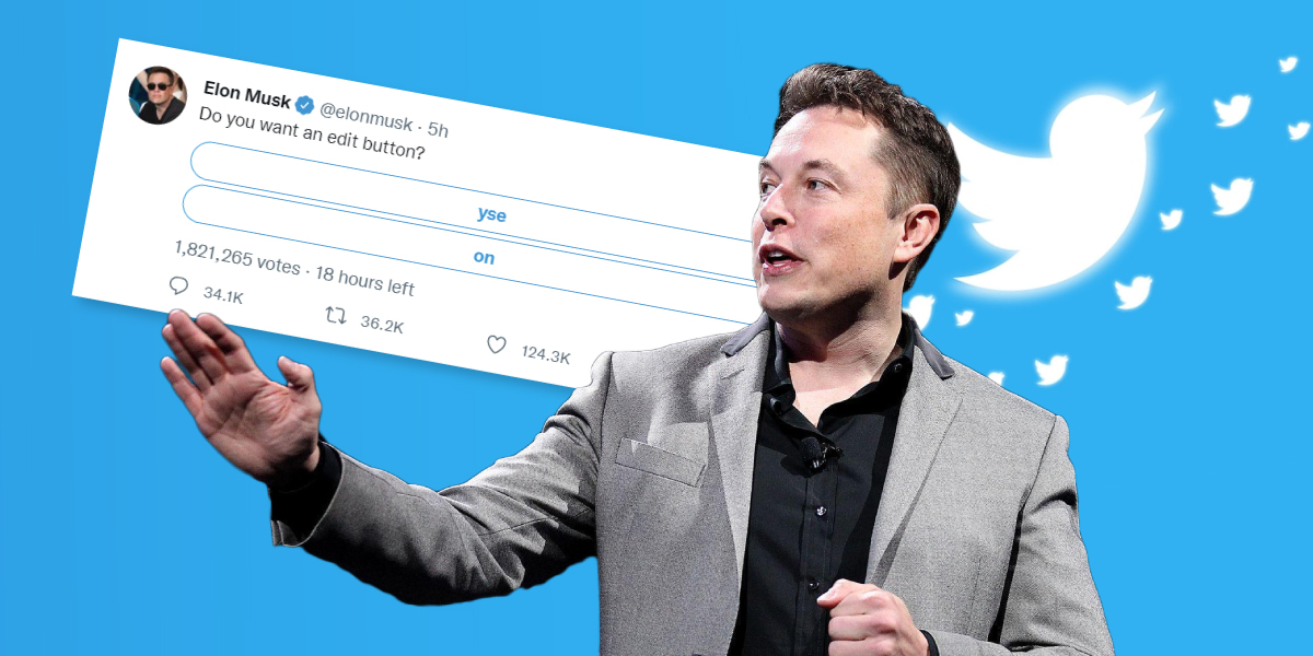 Elon Musk posts poll on Twitter Edit Button, CEO Parag taunts