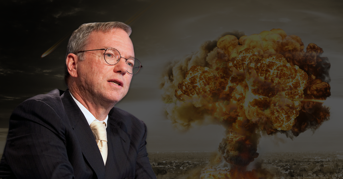 Former Google CEO Eric Schmidt likens artificial intelligence to nukes