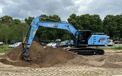 SANY’s Electric Excavator SY215E Makes European Debut