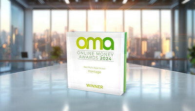 Vantage Markets Honoured with ‘Best Multi-Asset Broker’ Award at Online Money Awards 2024